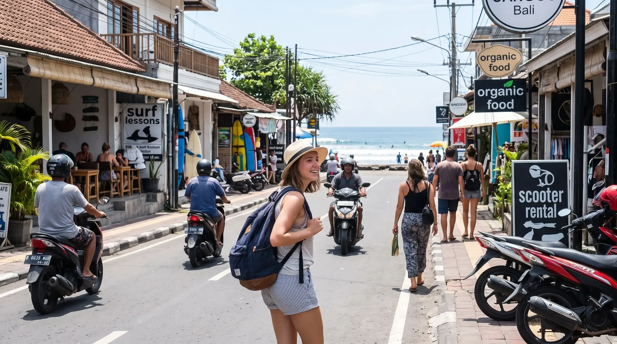 Small cafe near Canggu Beach